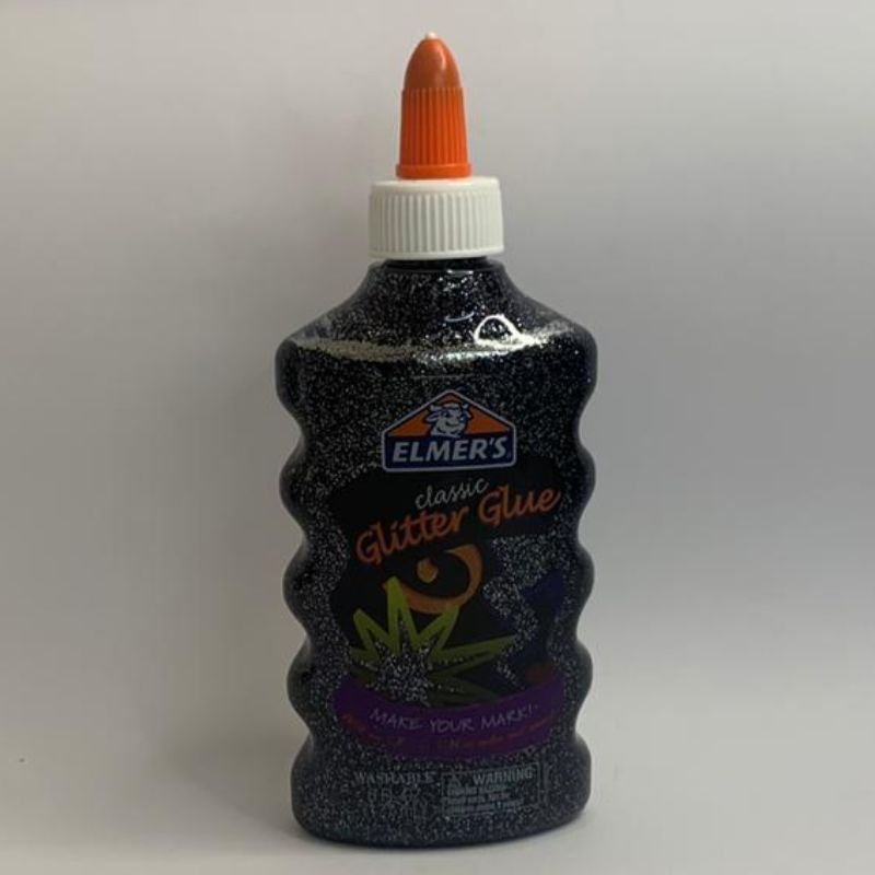 Elmers Glitter Glue Negra 177 ml